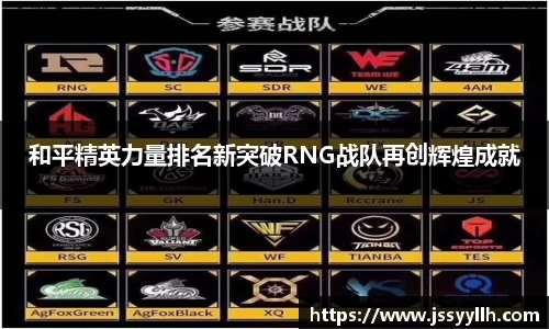 和平精英力量排名新突破RNG战队再创辉煌成就